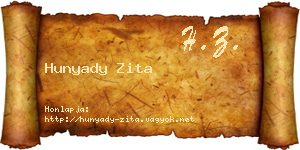 Hunyady Zita névjegykártya
